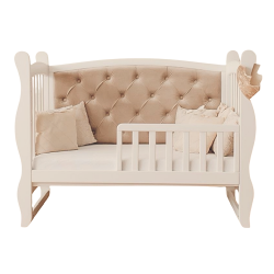 Patut bebe tapitat co-sleeping Iasi 120 x 60 fildes-crem